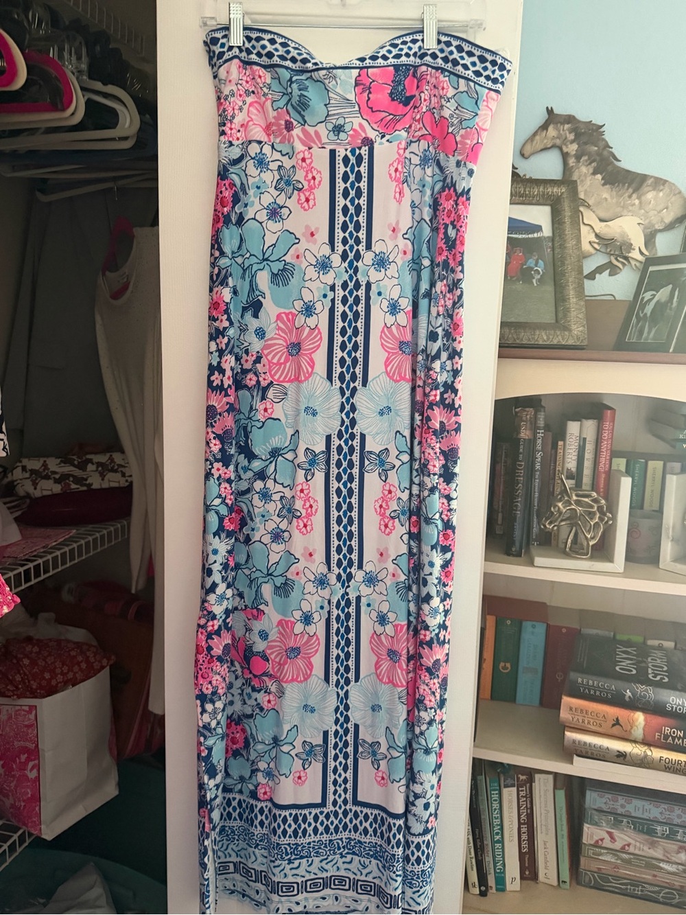 Lilly Pulitzer Noa Strapless Floral Maxi Dress size 14 - Picture 3 of 3